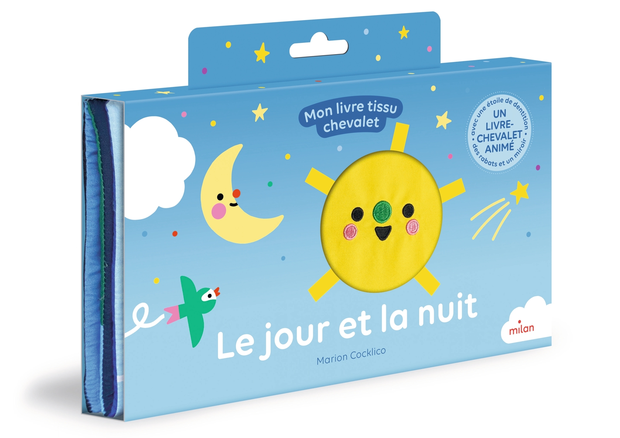 Le jour et la nuit - Mon livre tissu chevalet