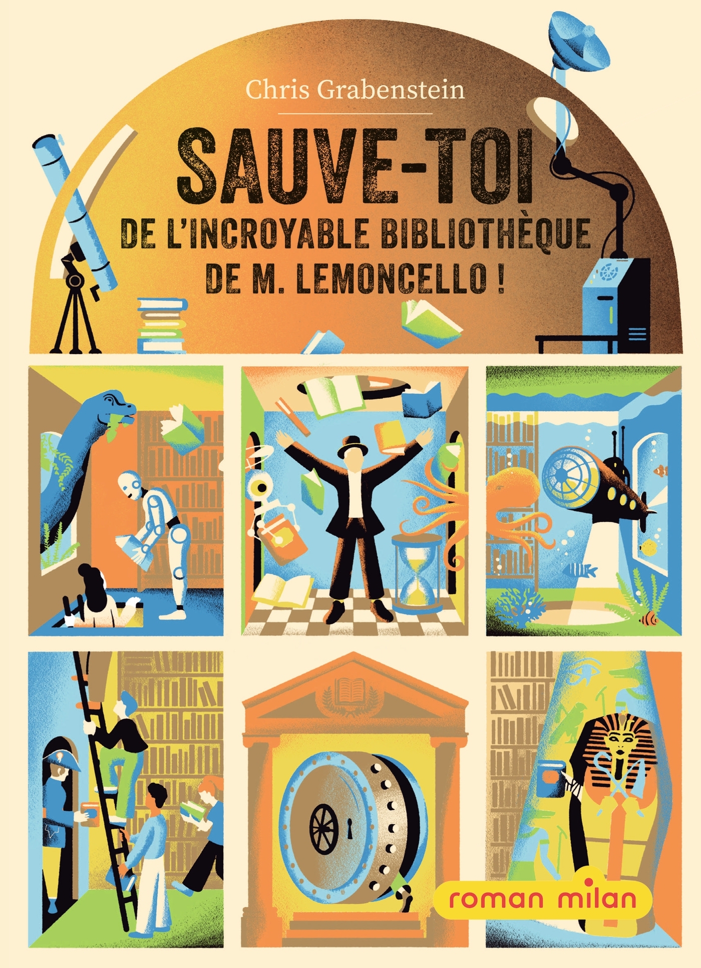 Sauve-toi de l'incroyable bibliothèque de M. Lemoncello !