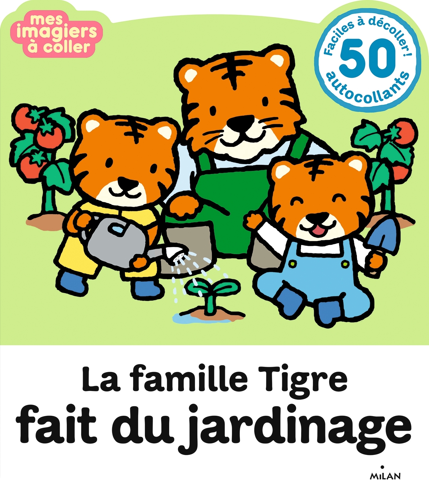 La famille Tigre fait du jardinage