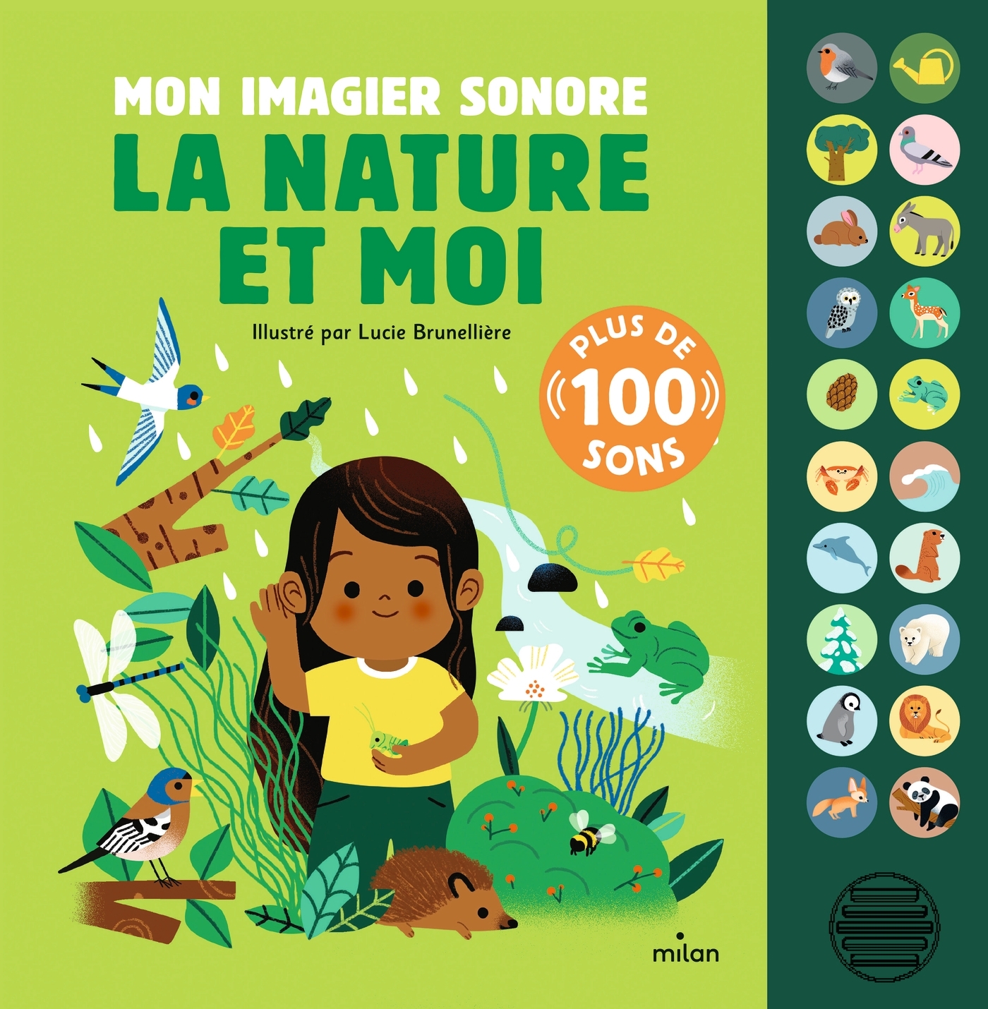 Mon grand livre sonore - Mon imagier sonore : la nature et moi - Dès 1 an