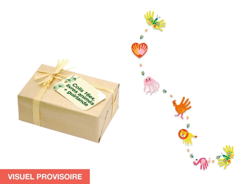 Colis 16 ex. + déco Livres animés Milan 2024