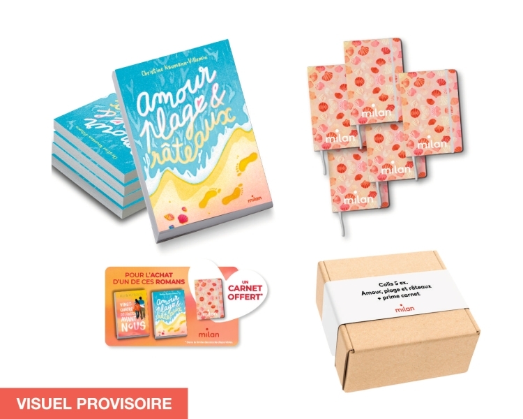 Colis 5 ex. Amour,plage et râteaux + prime carnet MILAN 2025
