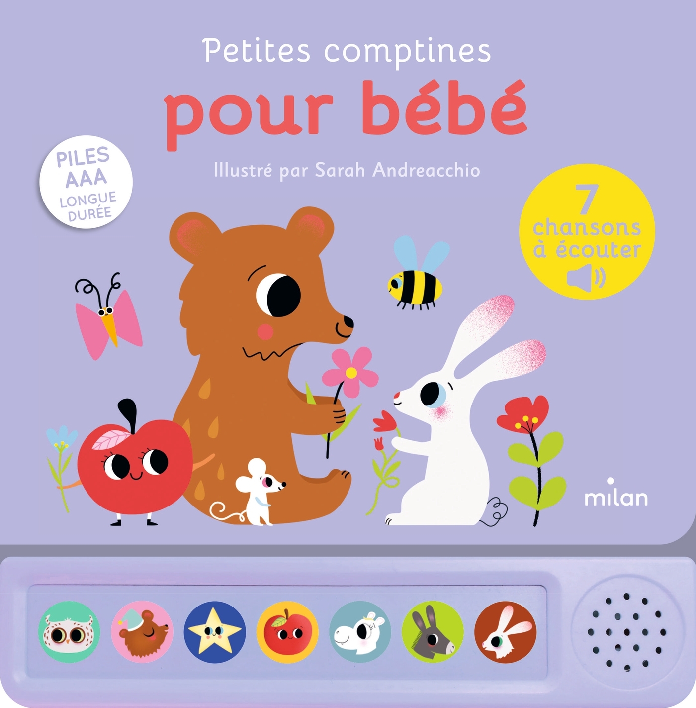Contes et comptines à écouter - Petites comptines pour bébé - LIVRE SONORE - Dès 1 an