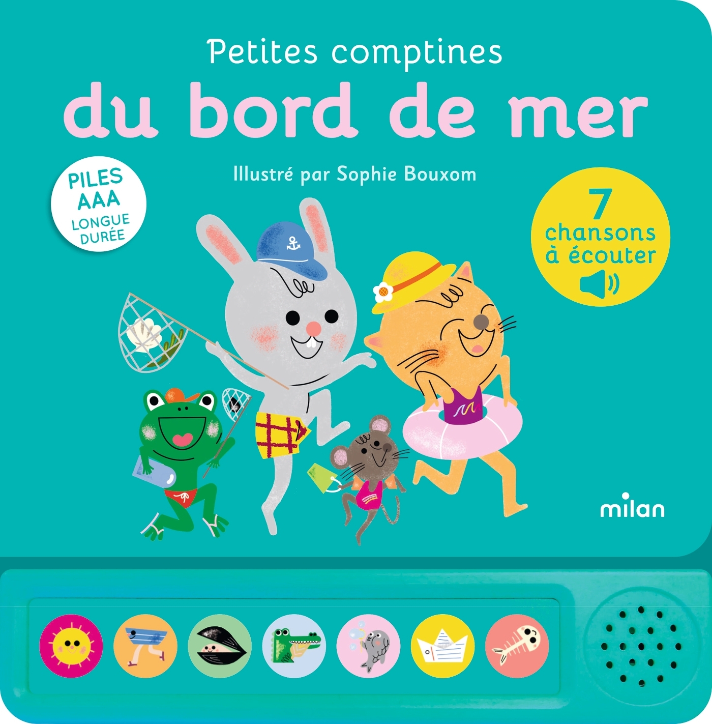 Contes et comptines à écouter - Petites comptines du bord de mer - LIVRE SONORE - Dès 1 an