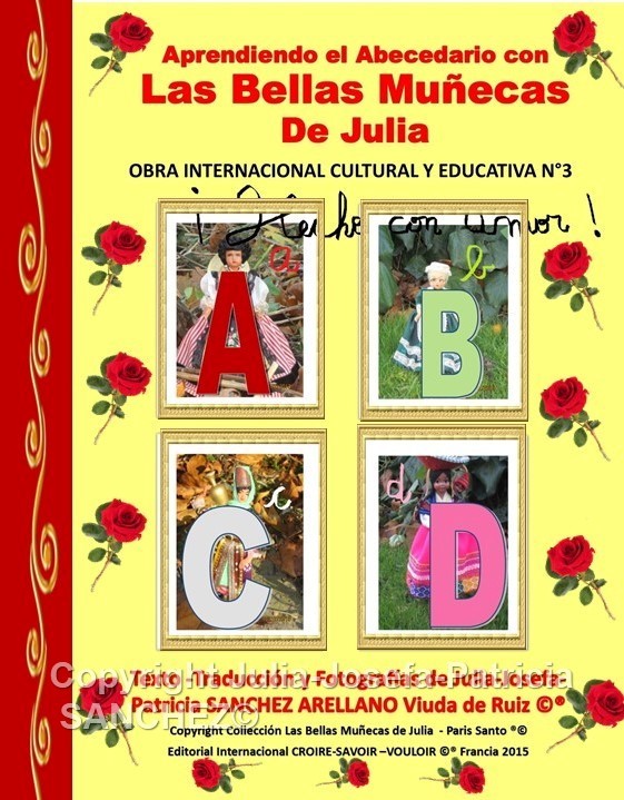 Libro N°3 Aprendiendo el Abecedario con Las Bellas Muñecas de Julia