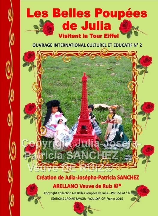 LIBRO LES BELLES POUPEES DE JULIA VISITENT LA TOUR EIFFEL