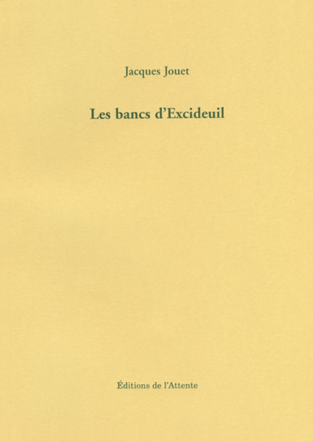 Les bancs d'Excideuil