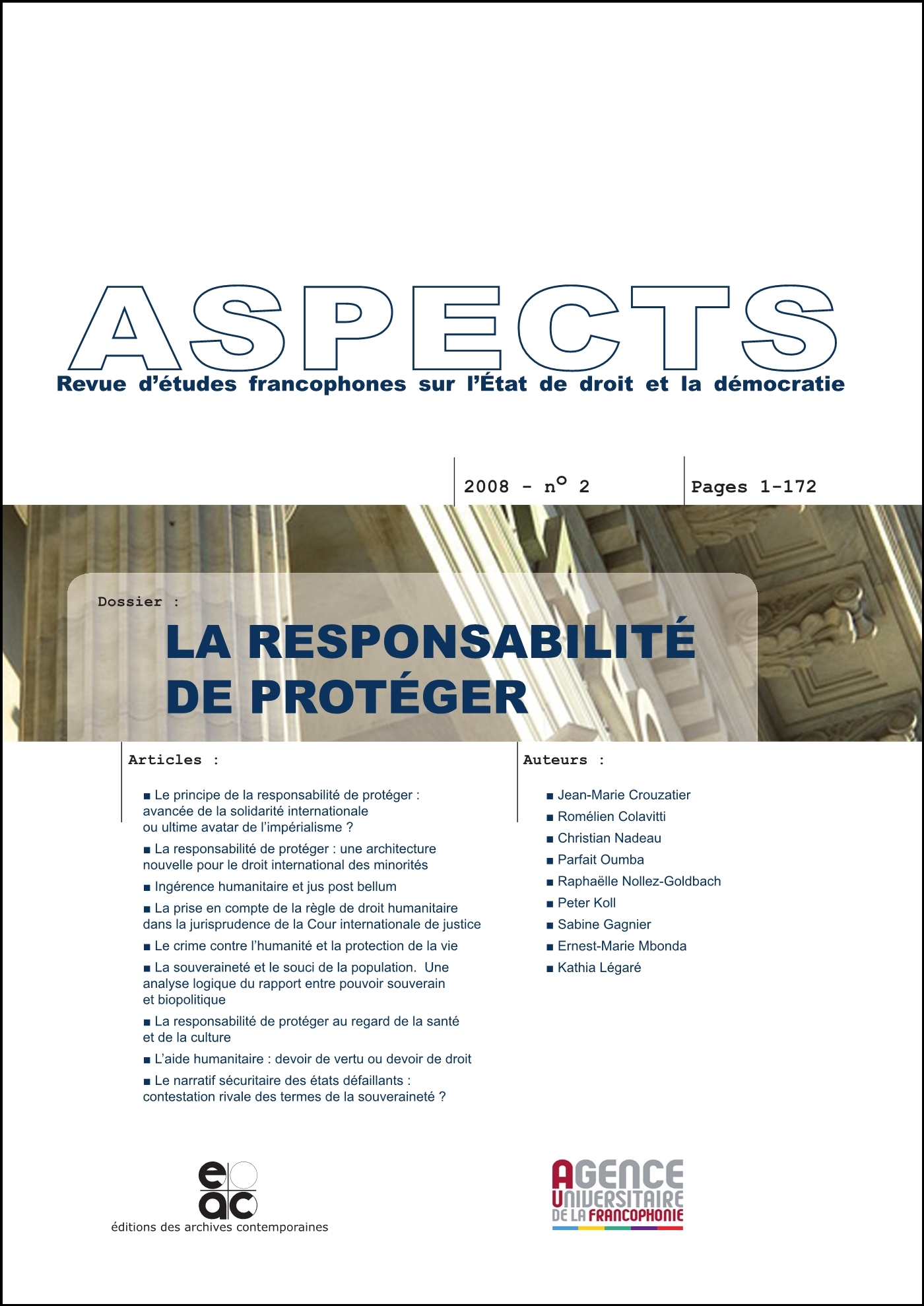 La responsabilité de protéger, Revue ASPECTS No.2