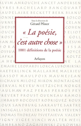 "La poésie, c'est autre chose"
