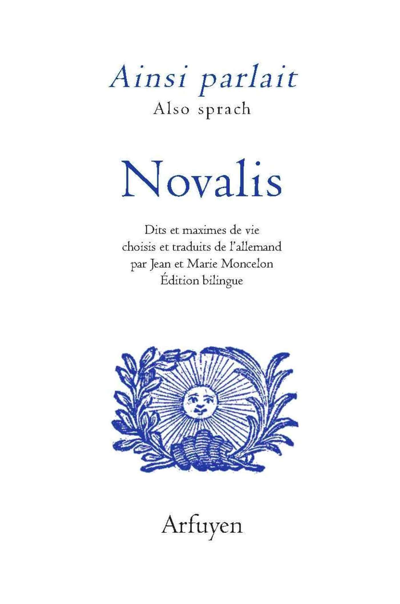 AINSI PARLAIT NOVALIS