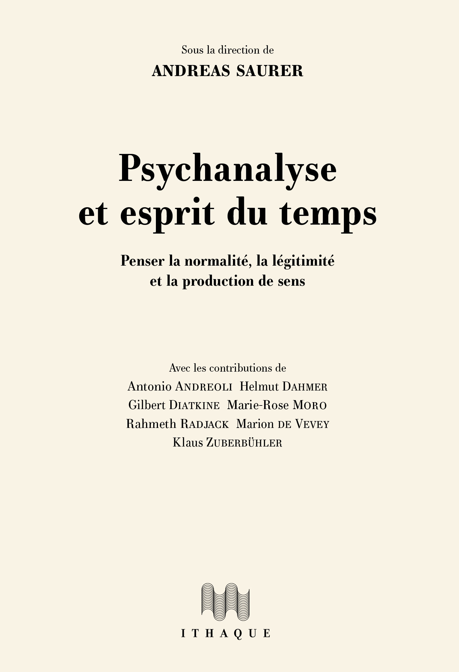 Psychanalyse et esprit du temps