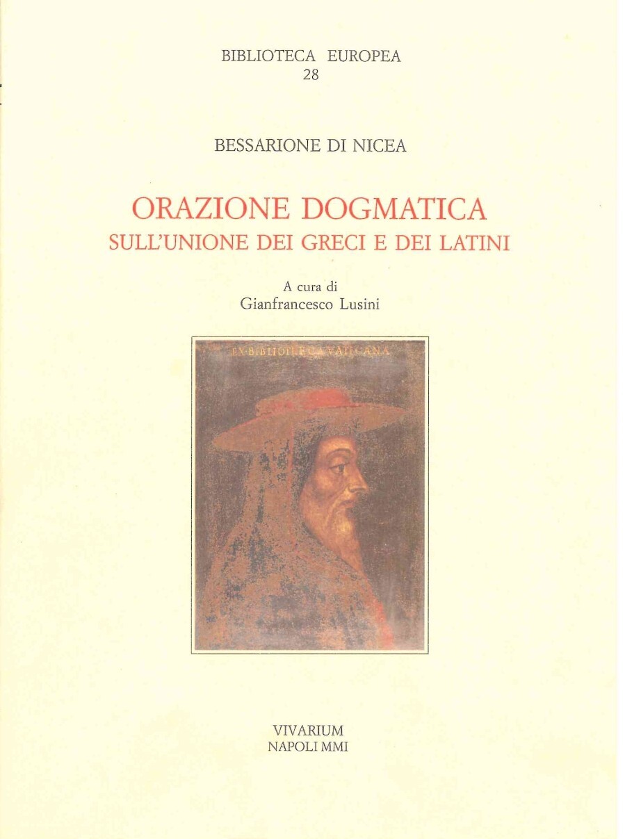 ORAZIONE DOGMATICA SULL'UNIONE DEI GRECI E DEI LATINI