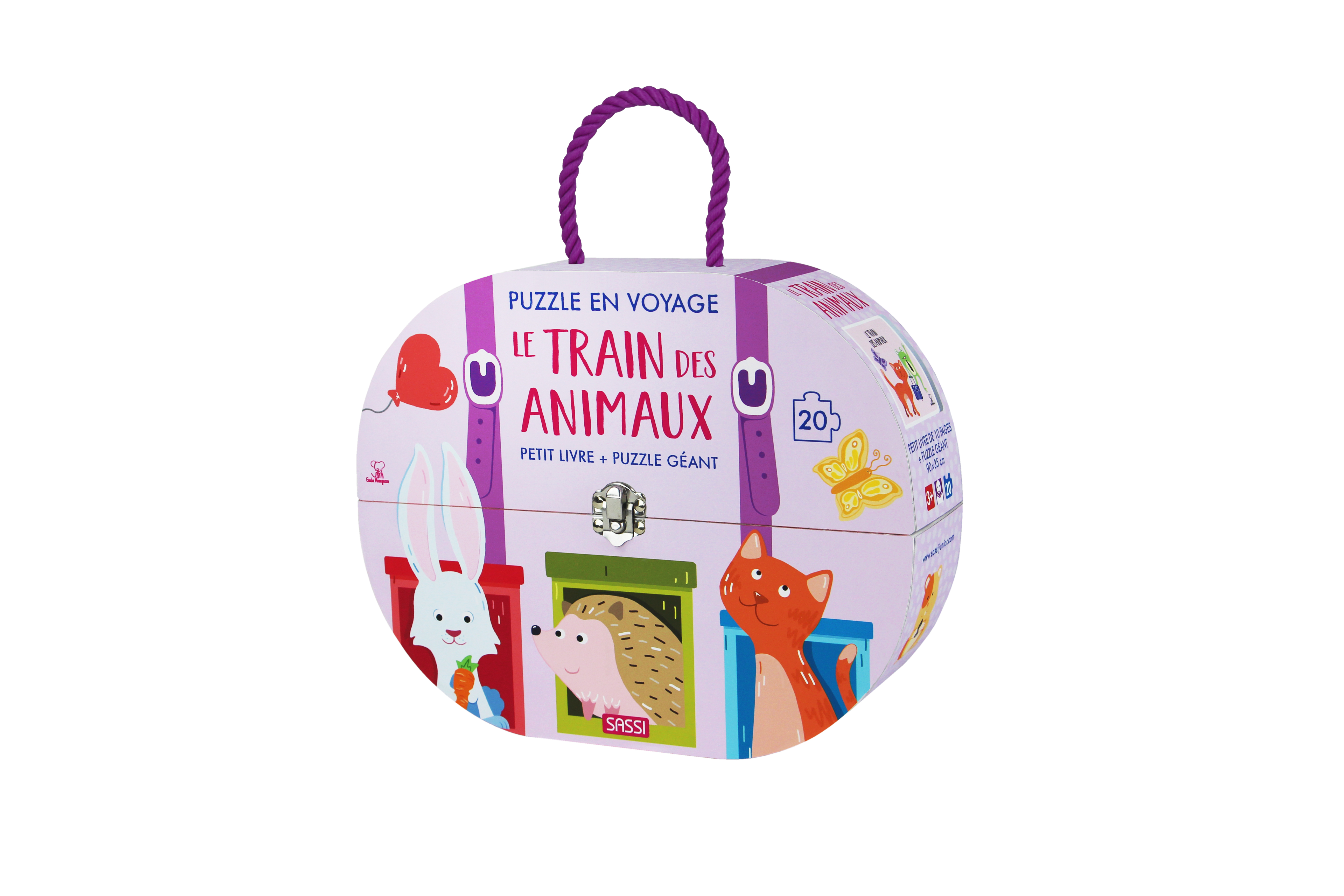 Puzzle en voyage - Le train des animaux