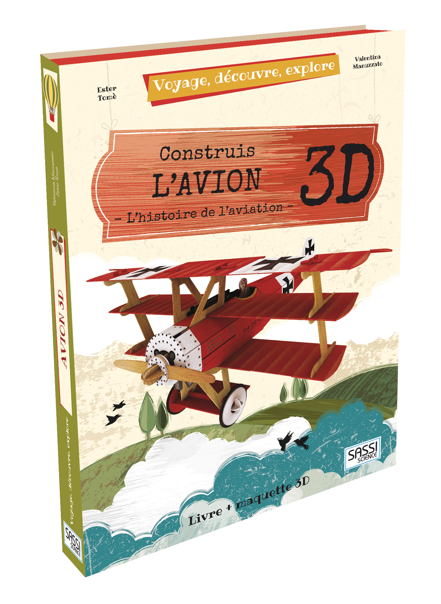 Voyage, découvre, explore - Construis L'avion 3D