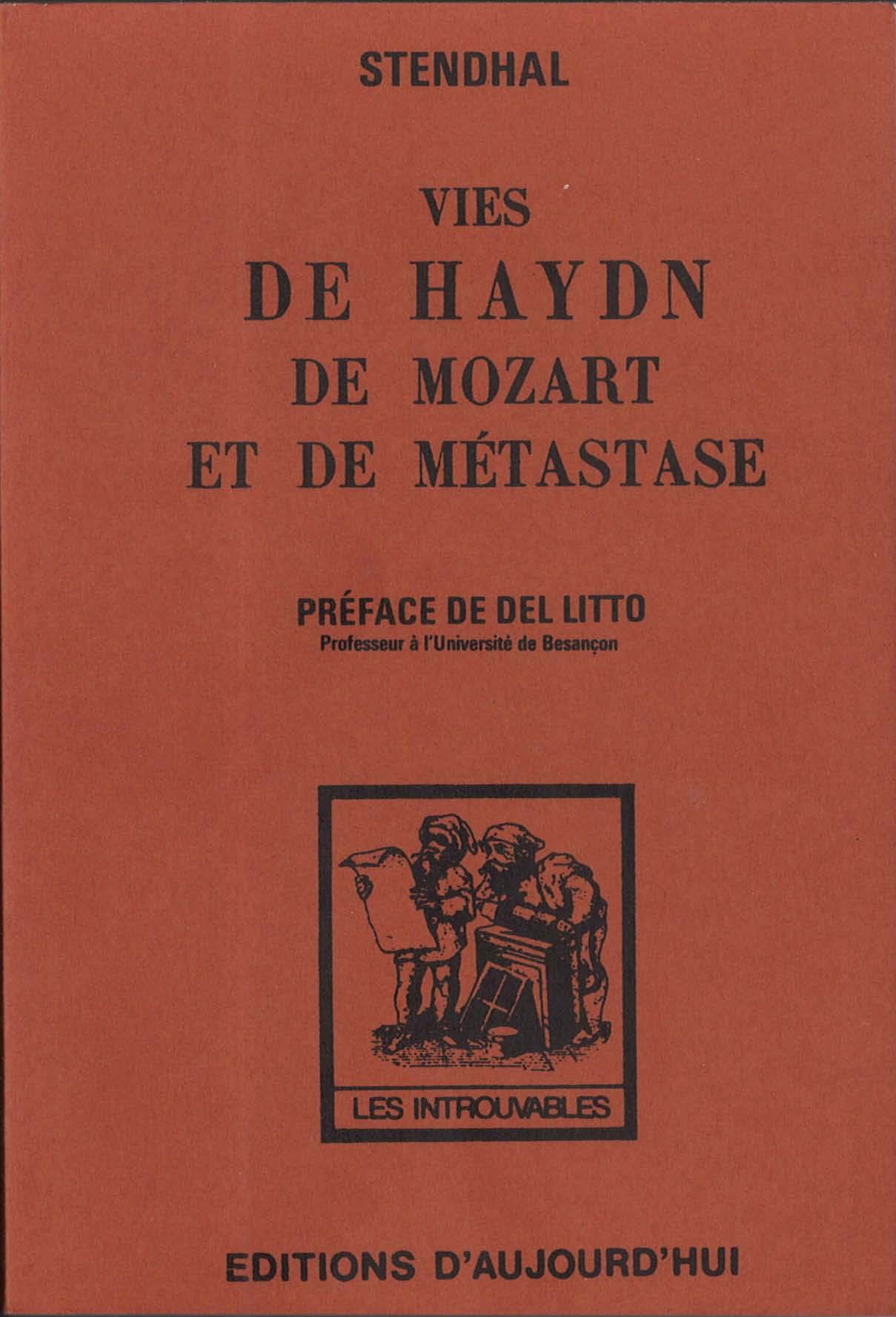 VIES DE HAYDN MOZART ET  DE METASTASE