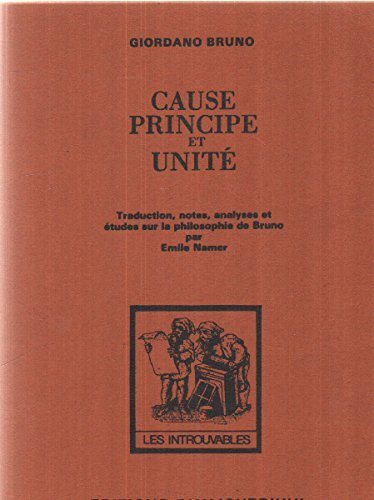 Cause, principe et unité
