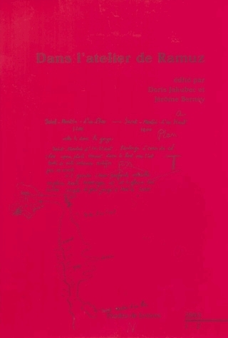 ETUDES DE LETTRES, N 264, 06/2003. DANS L'ATELIER DE RAMUZ
