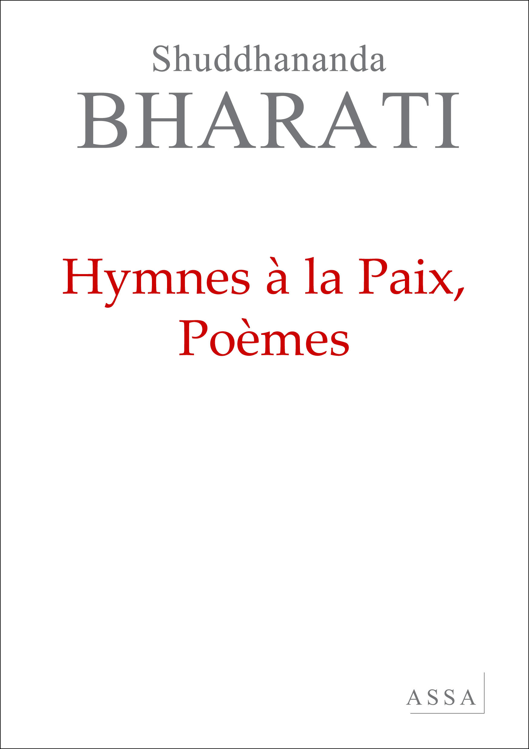 Hymne à la Paix, Poèmes