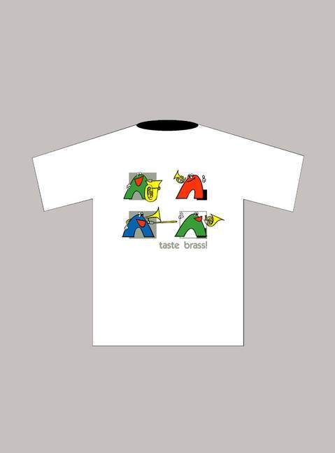 T-Shirt "Brass" (L), white