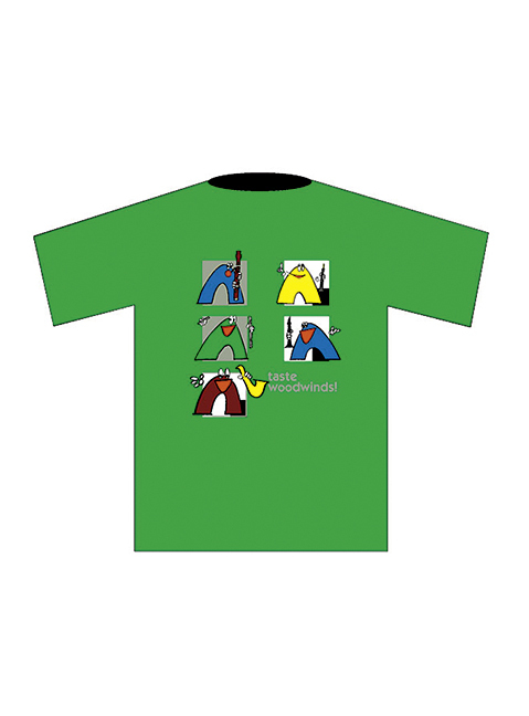 T-Shirt "Woodwinds" (M), green