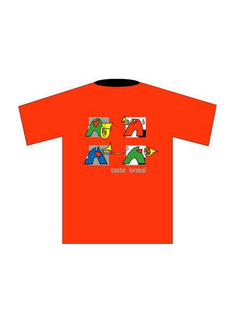 T-Shirt "Brass" (L), red