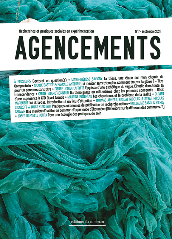 Agencements n°7. Recherches et pratiques sociales en expérimentation