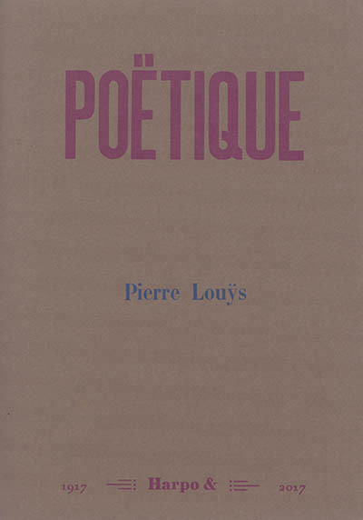 POETIQUE