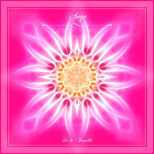 Tenture du mandala de l'Ange de la Famille