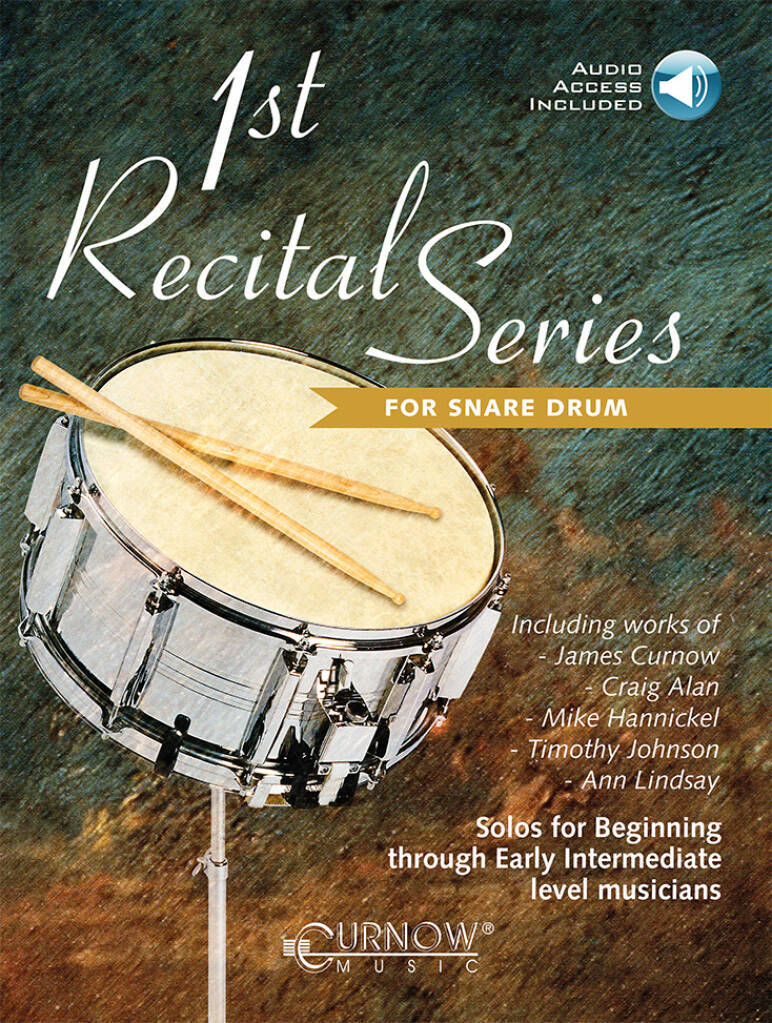 1ST RECITAL SERIES FOR SNARE DRUM SOLOS + AUDIO ONLINE