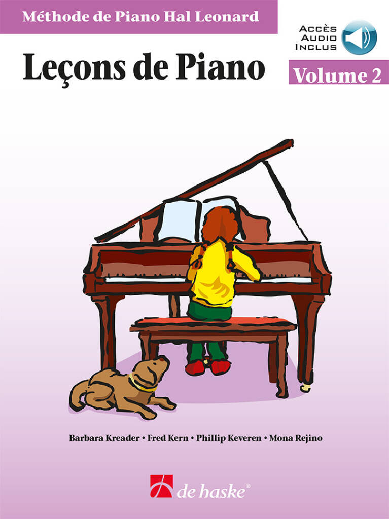 KREADER, KERN : METHODE DE PIANO HAL LEONARD - LECONS DE PIANO, VOLUME 2 - RECUEIL + AUDIO ONLINE