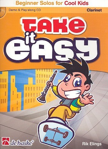 RIK ELINGS : TAKE IT EASY BEGINNER SOLOS FOR COOL KIDS - CLARINETTE - RECUEIL AVEC CD