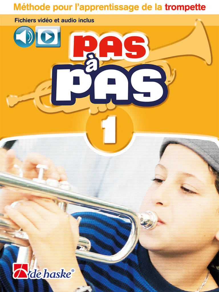 PAS A PAS 1 TROMPETTE - METHODE POUR L'APPRENTISSAGE DE LA TROMPETTE - RECUEIL + AUDIO ONLINE
