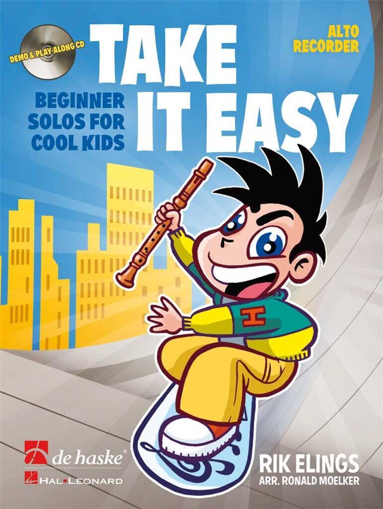 RIK ELINGS : TAKE IT EASY BEGINNER SOLOS FOR COOL KIDS - FLUTE A BEC ALTO - RECUEIL AVEC CD