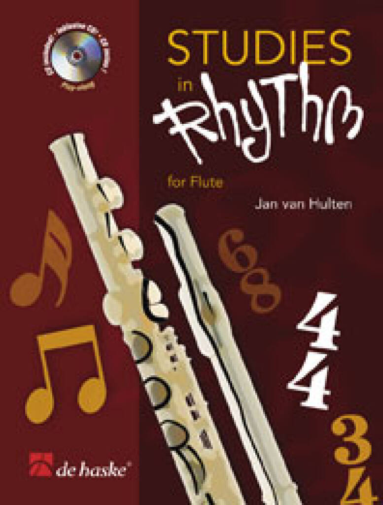 J.W.A. VAN HULTEN : STUDIES IN RHYTHM FOR FLUTE - RECUEIL AVEC CD