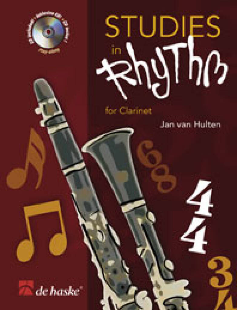 J.W.A. VAN HULTEN : STUDIES IN RHYTHM FOR CLARINET - RECUEIL AVEC CD