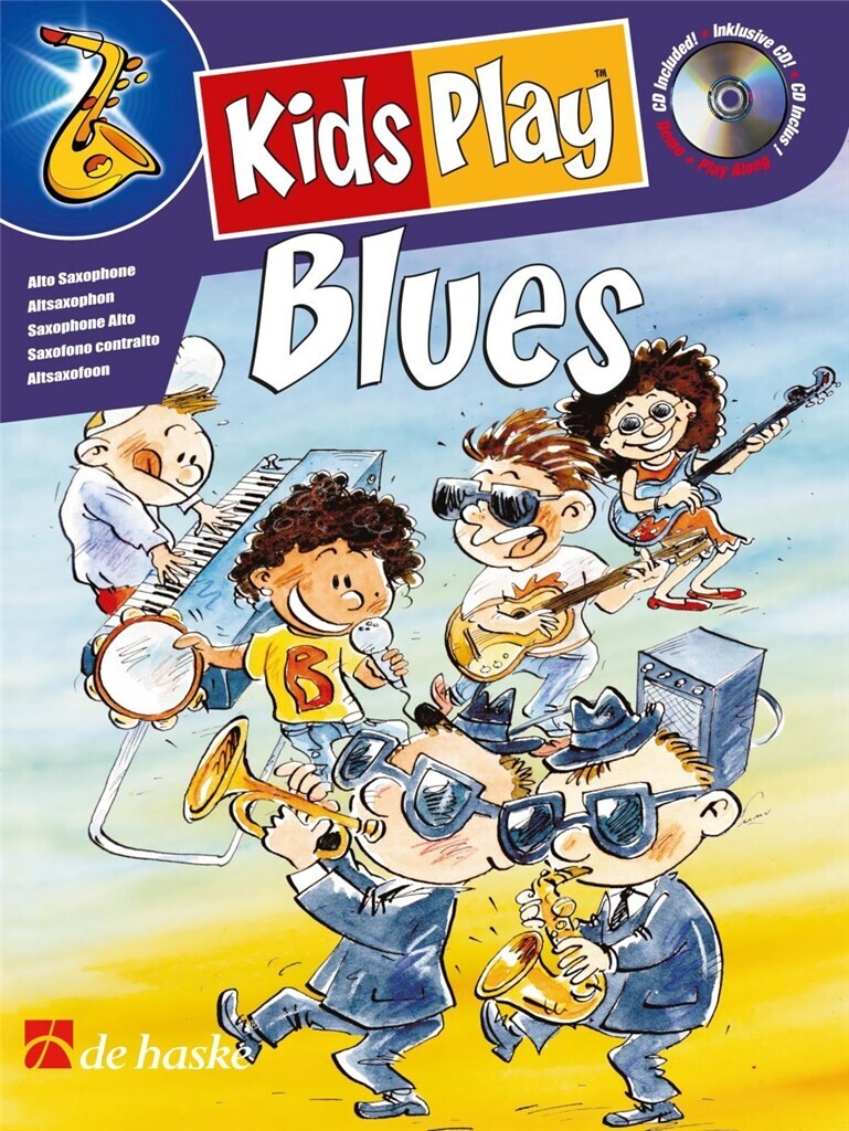 JAAP KASTELEIN : KIDS PLAY BLUES - SAXOPHONE ALTO - RECUEIL + CD