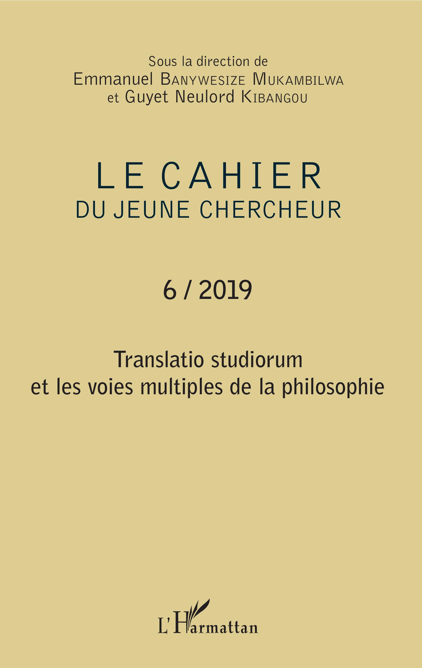 Cahier du jeune chercheur