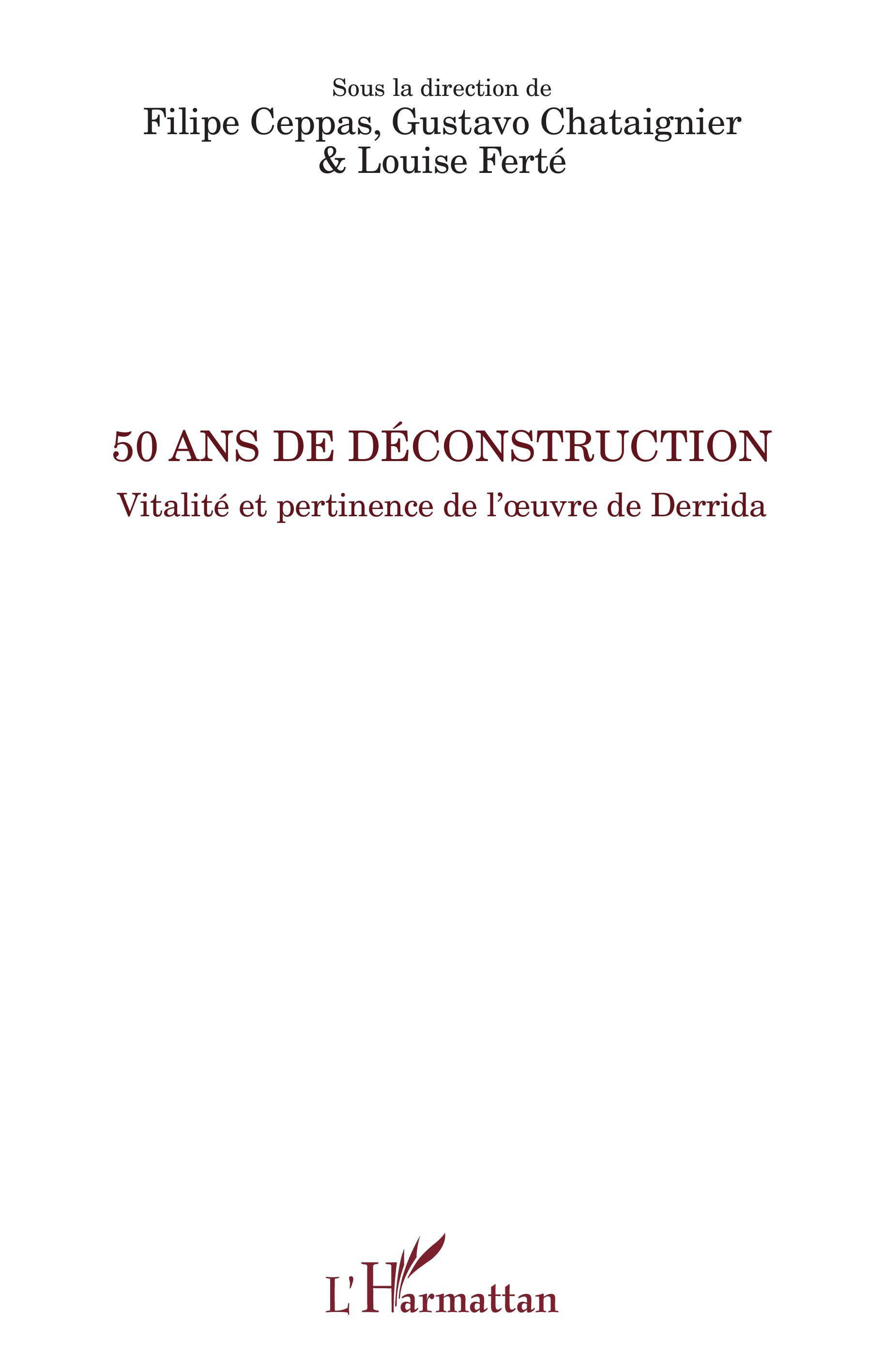 50 ans de déconstruction