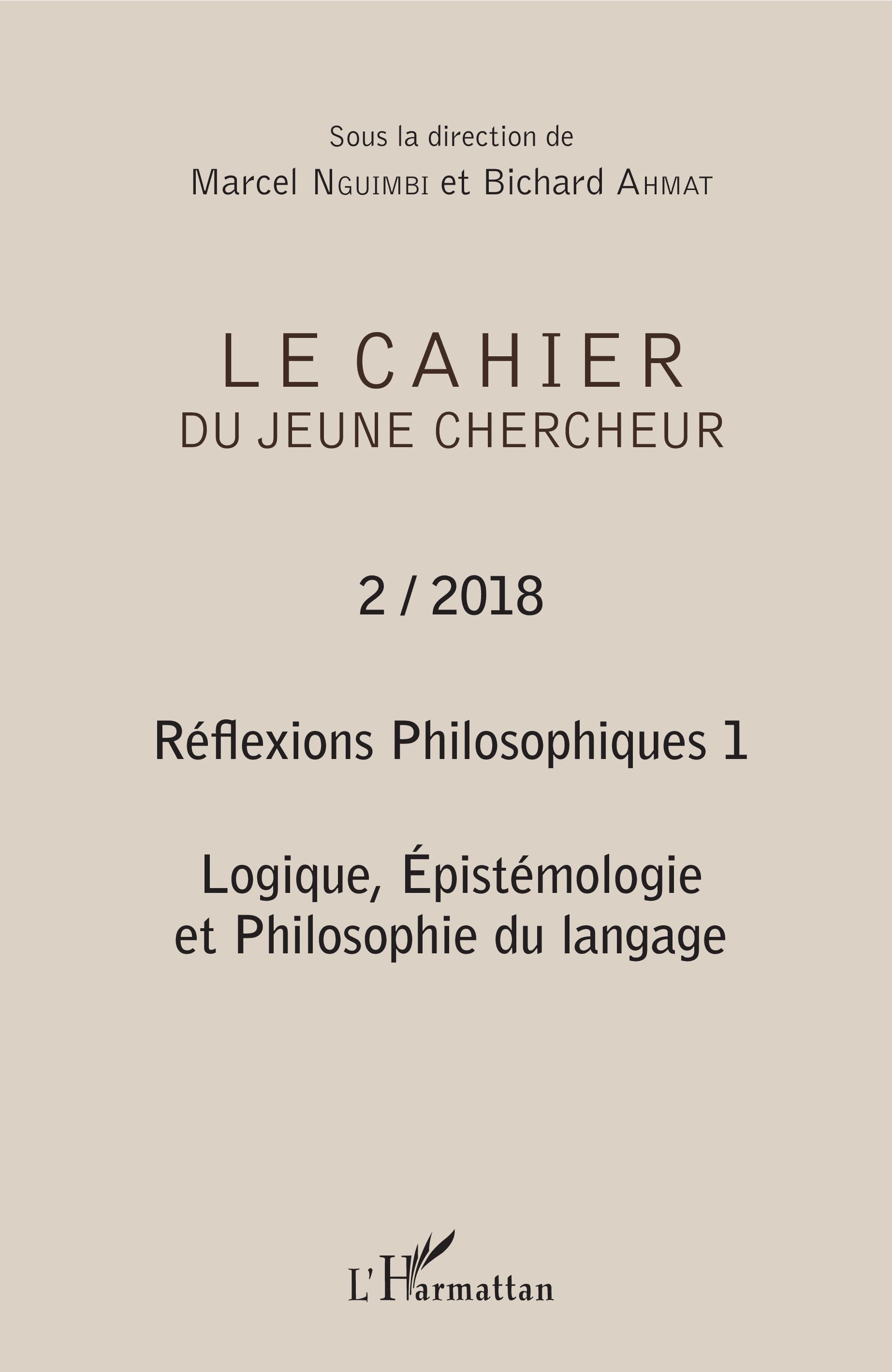 Cahier du jeune chercheur