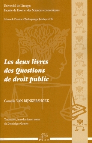 LES DEUX LIVRES DES QUESTIONS DE DROIT PUBLIC