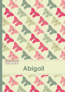 Le carnet d'Abigail - Lignes, 96p, A5 - Papillons Vintage