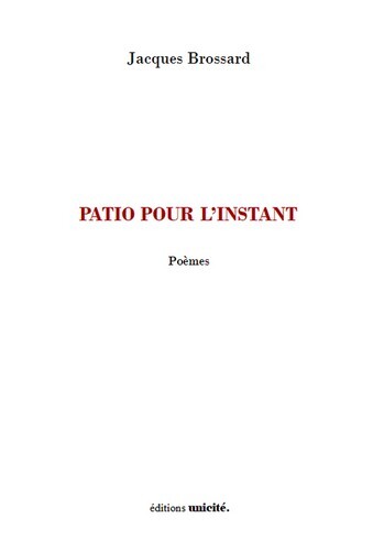 PATIO POUR L'INSTANT