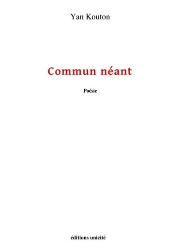 Commun néant - poésie