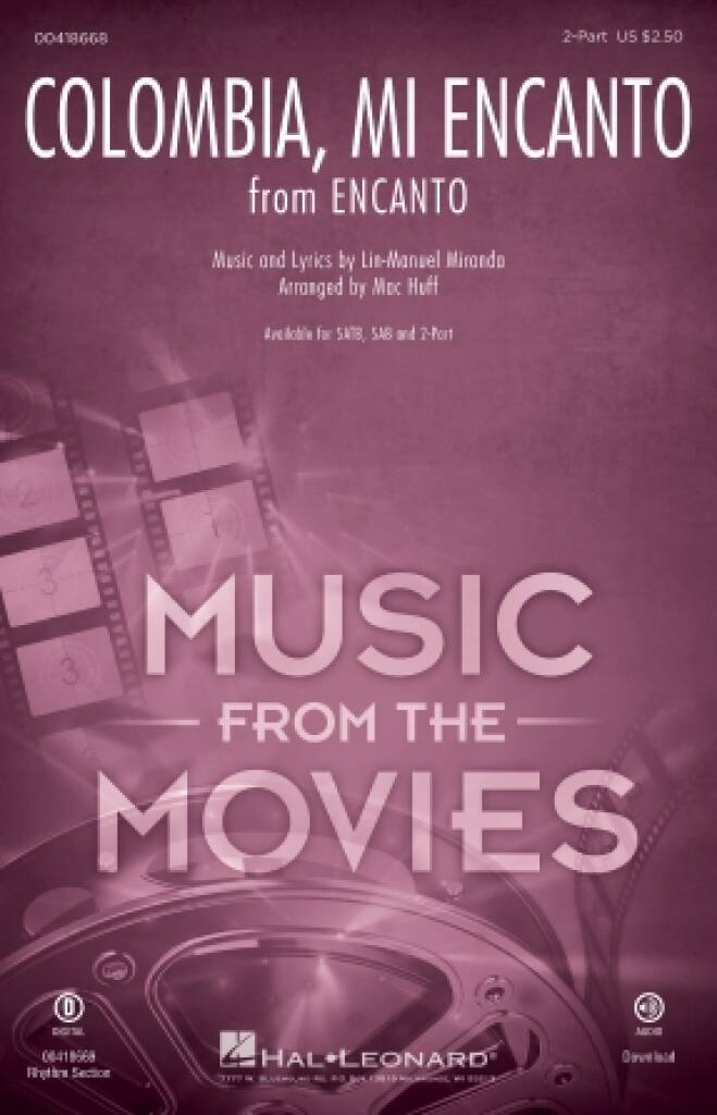 COLOMBIA, MI ENCANTO - FROM ENCANTO - 2-PART CHOIR - MUSIC FROM THE MOTION PICTURE SOUNDTRACK