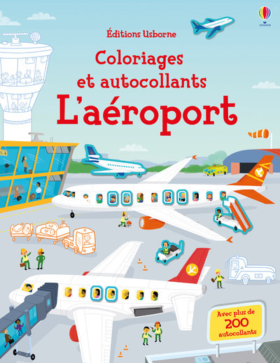 L'aéroport - Coloriages et autocollants