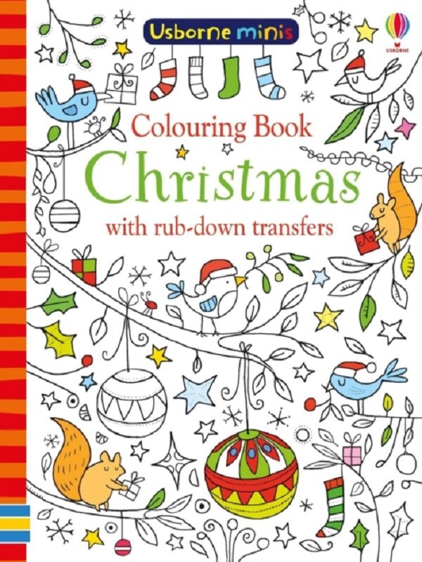 Colouring Book Christmas with rub-down transfers