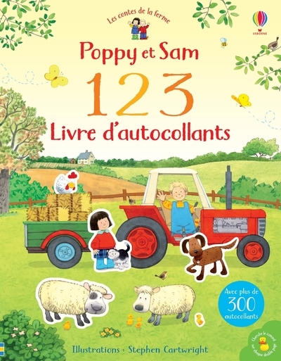 1 2 3 Livre d'autocollants - Poppy et Sam