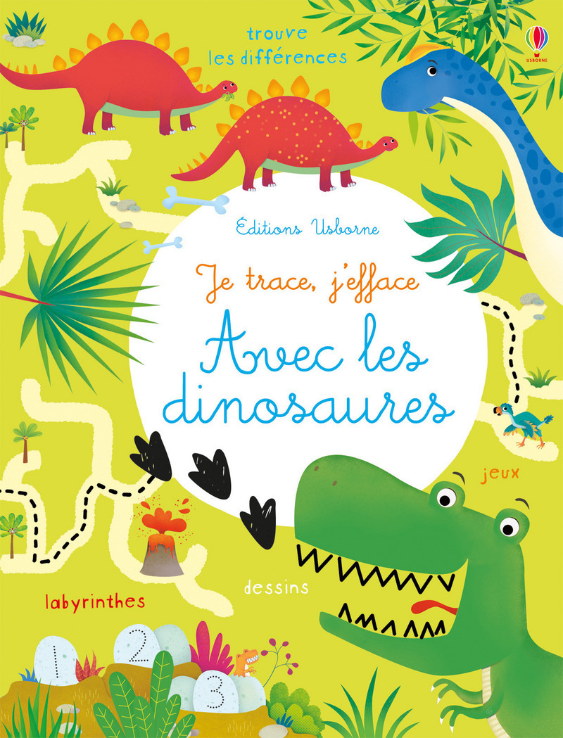 Je trace, j'efface - Avec les dinosaures