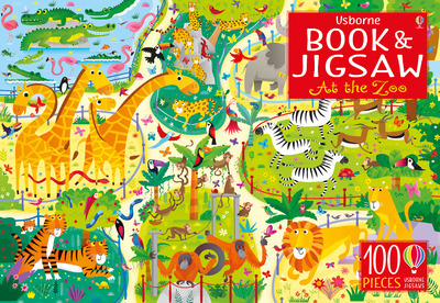 Usborne Book & Jigsaw At the Zoo