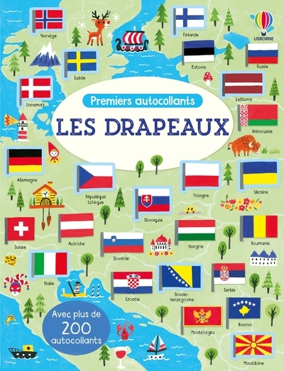 Les drapeaux - Premiers autocollants
